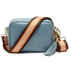 Crossbody Light Blue (Orange Black Strap)