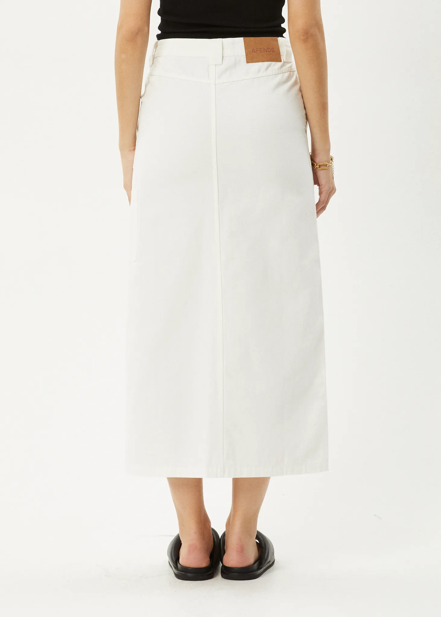 AFENDS Womens Lexi - Maxi Skirt - Off White