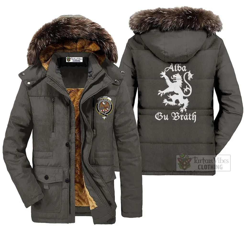 Agnew Family Crest Parka Jacket Lion Rampant Alba Gu Brath Style