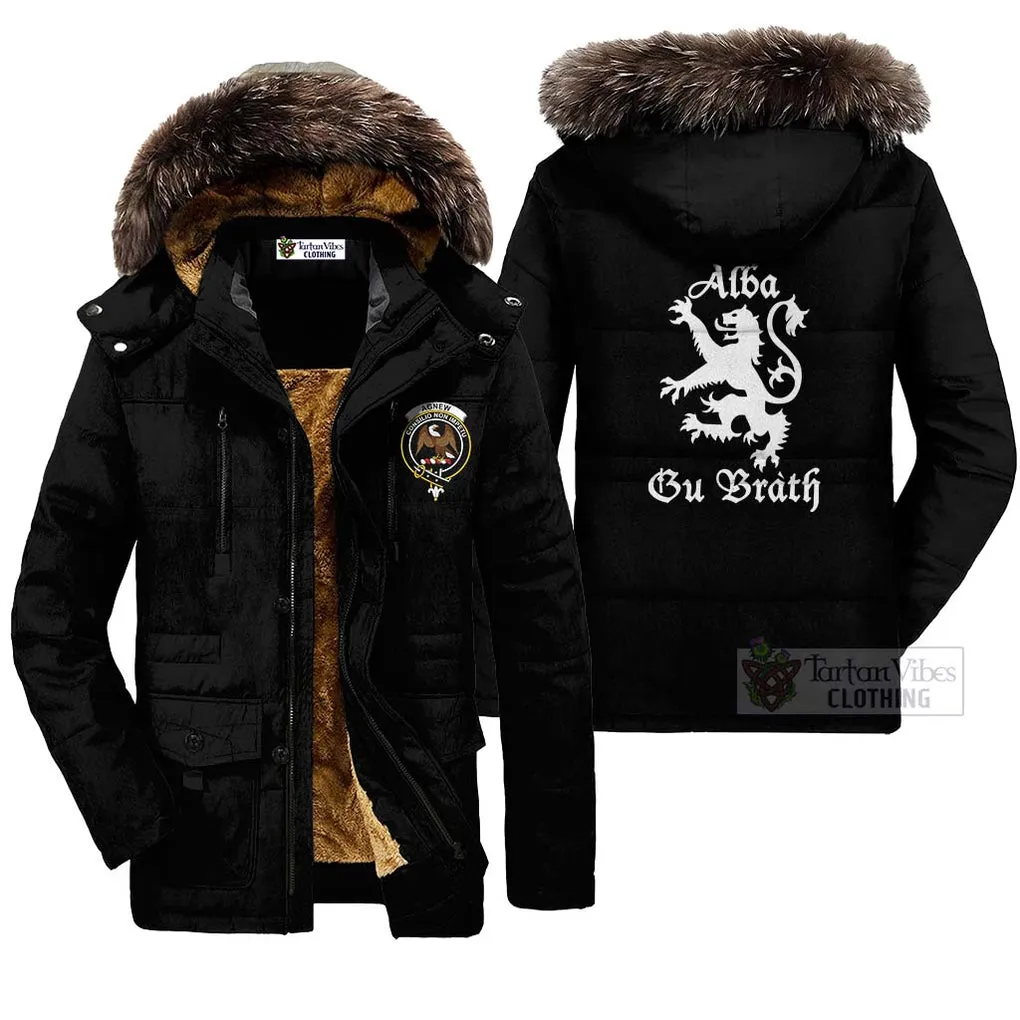 Agnew Family Crest Parka Jacket Lion Rampant Alba Gu Brath Style