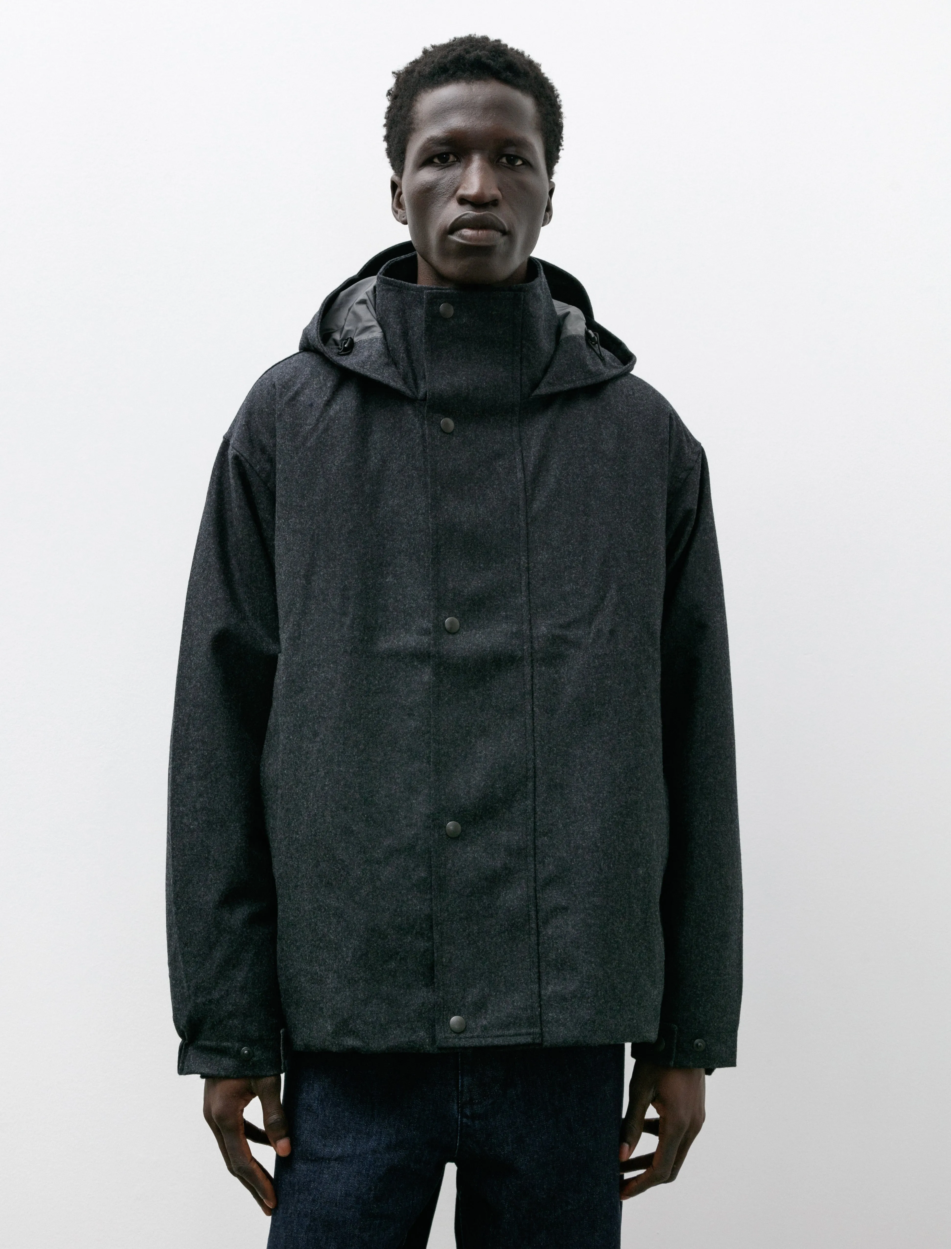 Air 2 Layer Wool Parka Charcoal