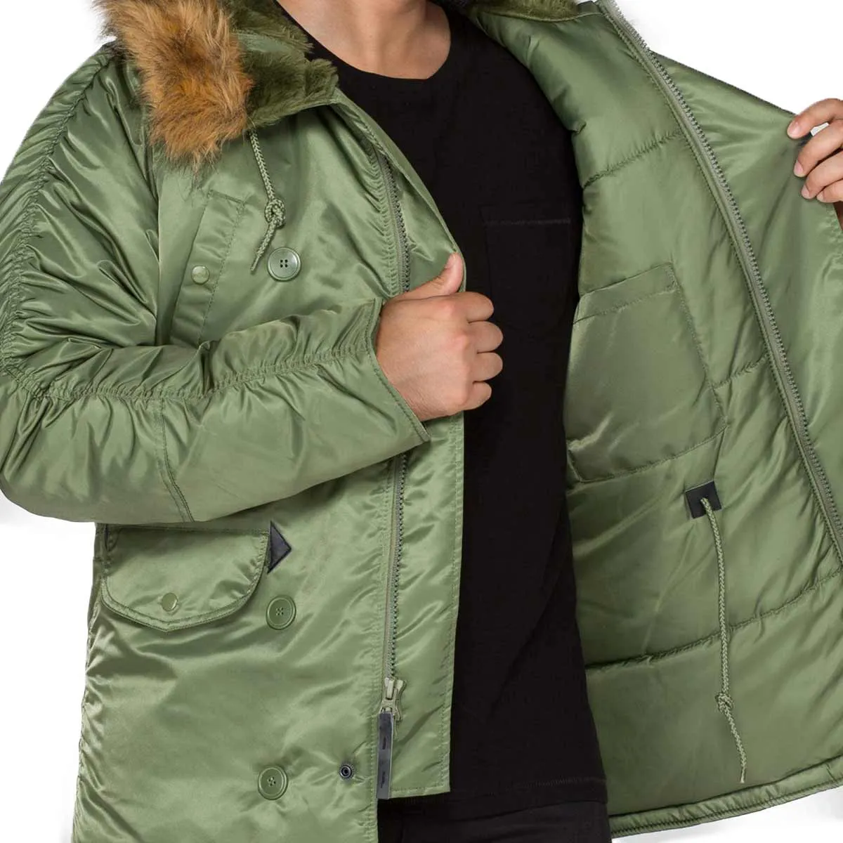 Alpha Industries N3B Hooded Parka Sage Green