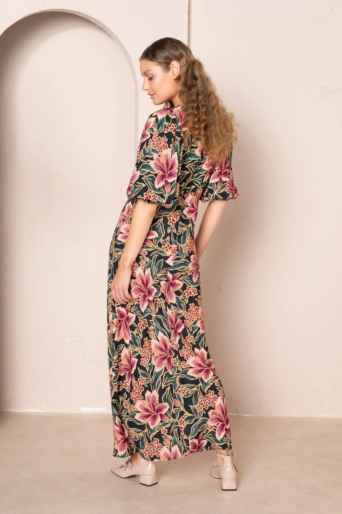 Amanda Puff Sleeve Maxi Dress