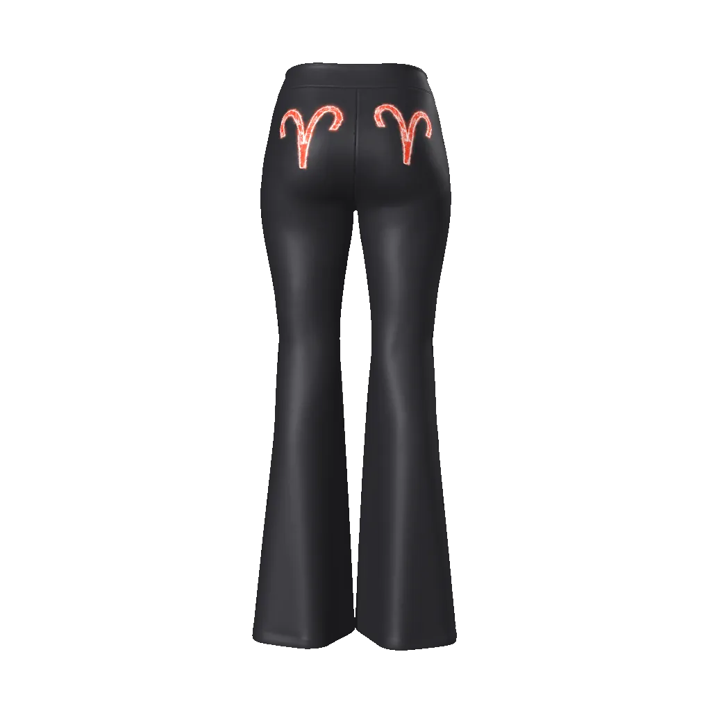 Aries Women's Velvet Flare Leg Pants