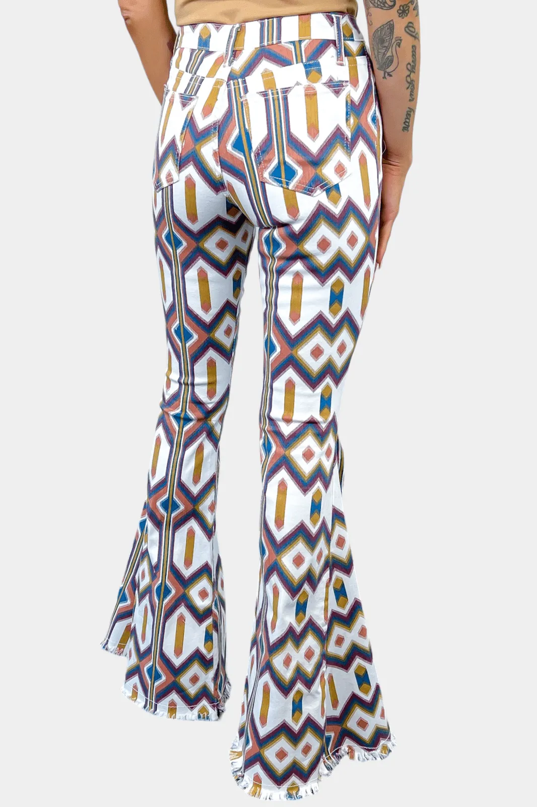 Aztec Flared Jeans