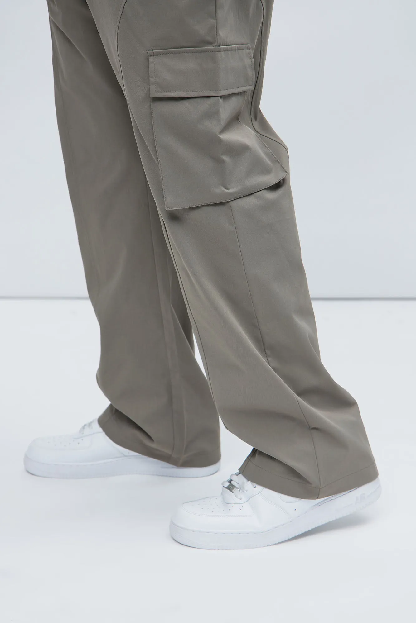 Bam Straight Pants - Grey