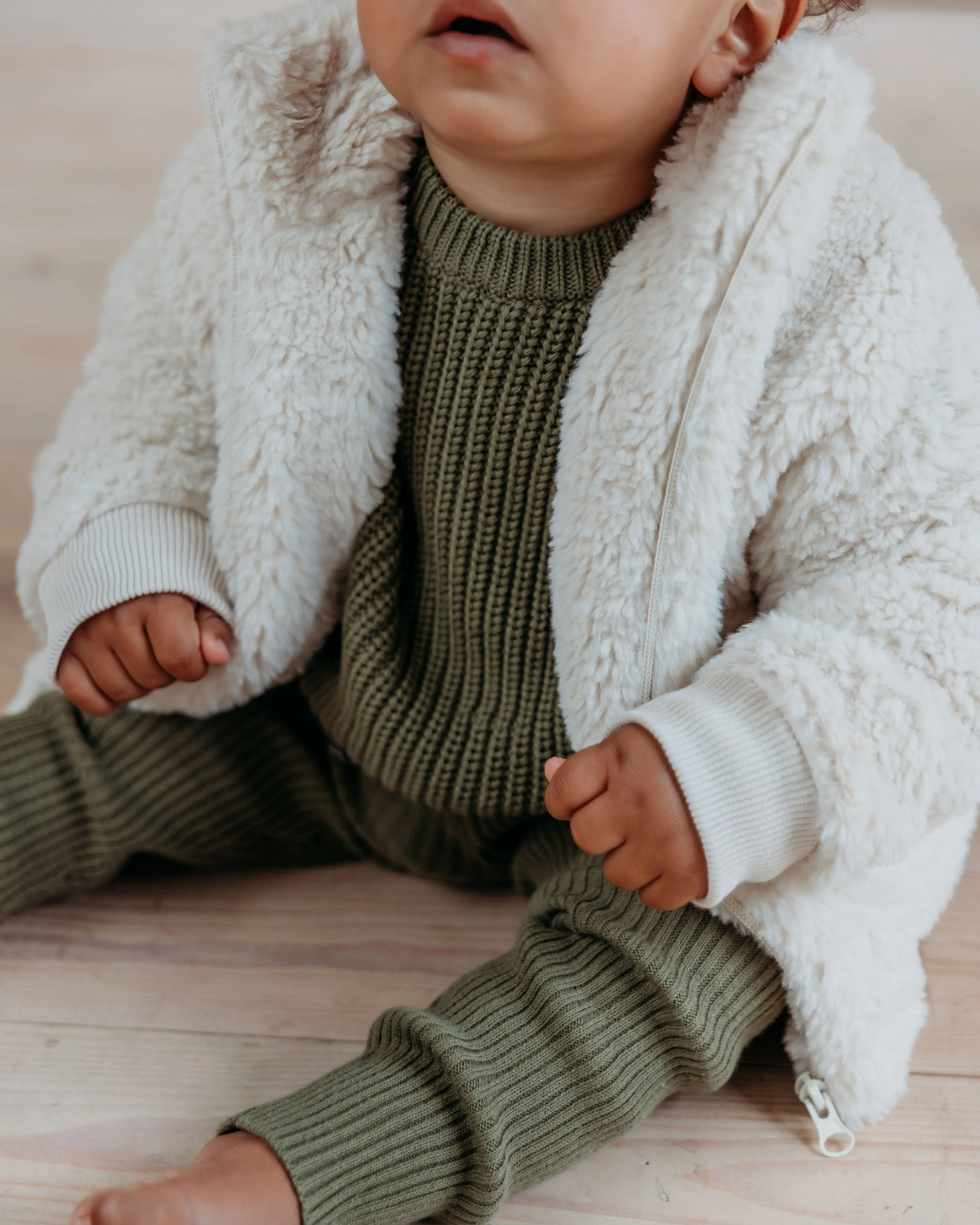 Beige Teddy Coat