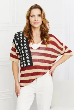 BiBi Party In The USA Knitted V-Neck Top