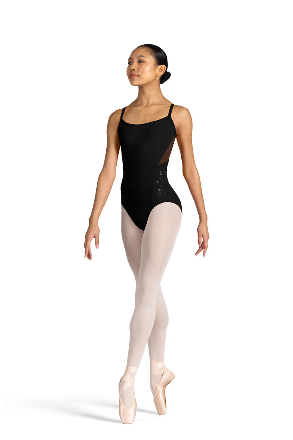 BLOCH L3307 WOMEN MESH OPEN BACK CAMISOLE LEOTARD