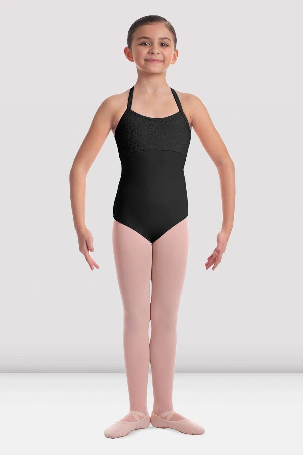 Bloch M1546C Lace Cross Back Cami Child Leotard