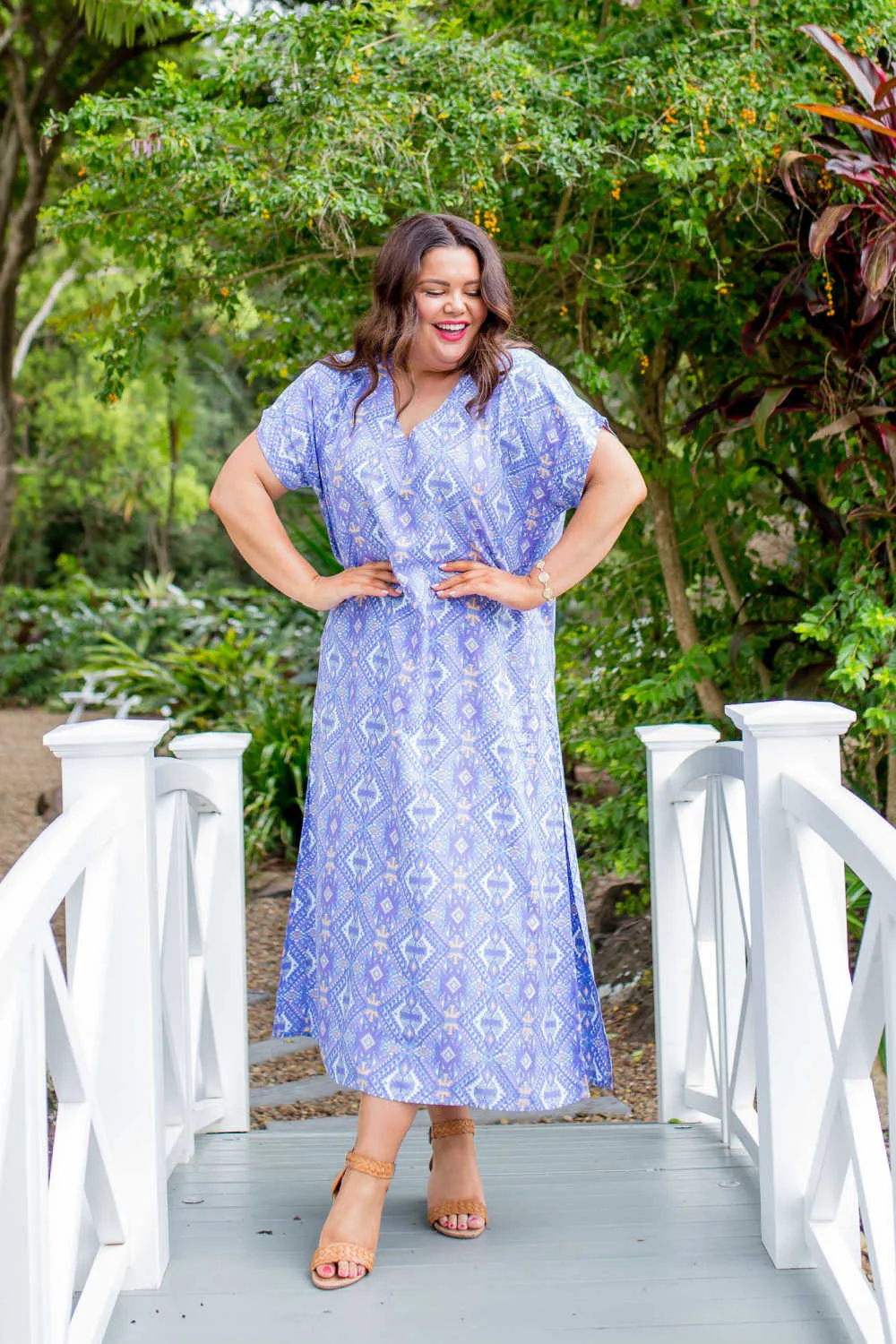 Blue Moroccan Maxi Dress