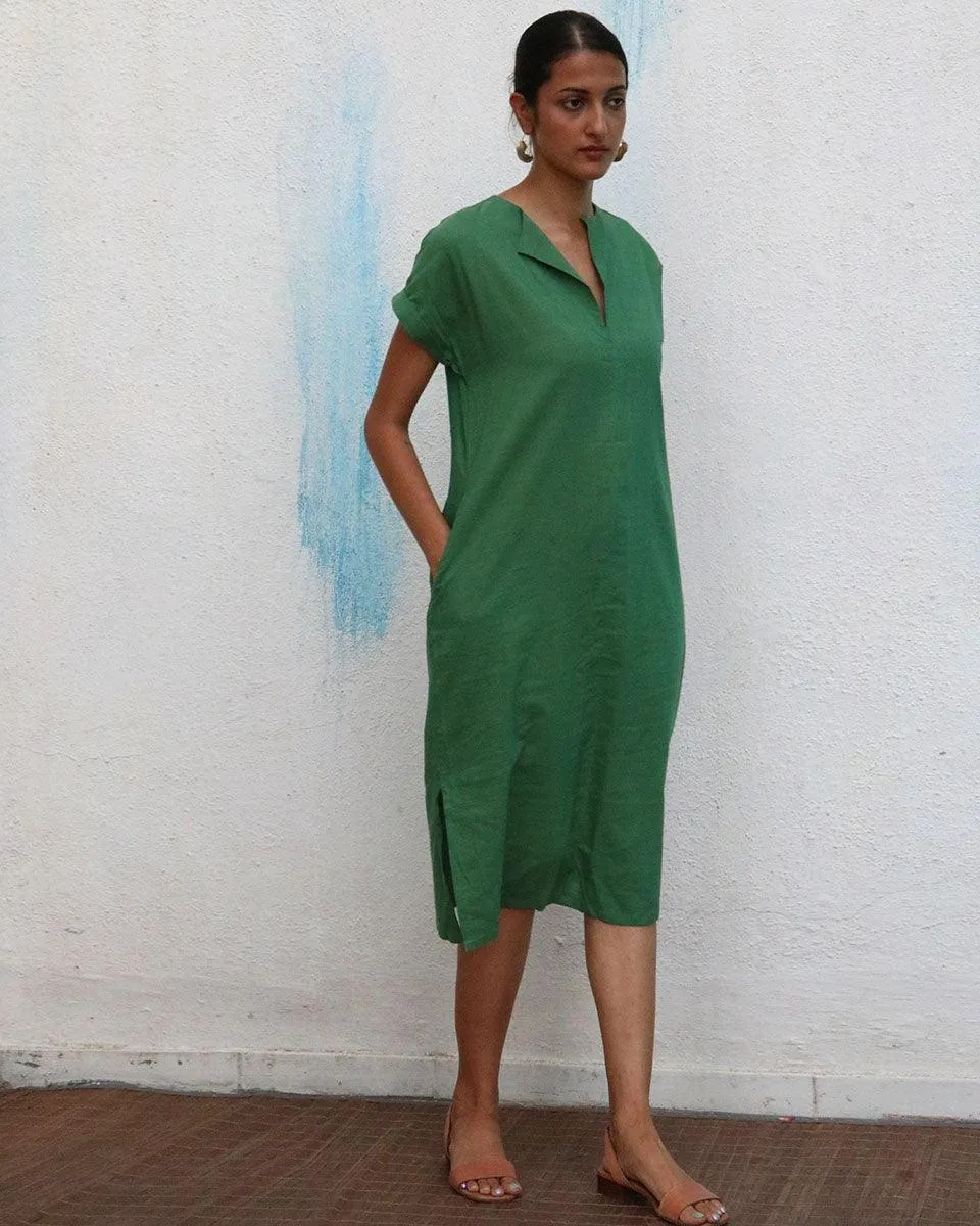 Brie Handwoven Linen Dress - Breathe