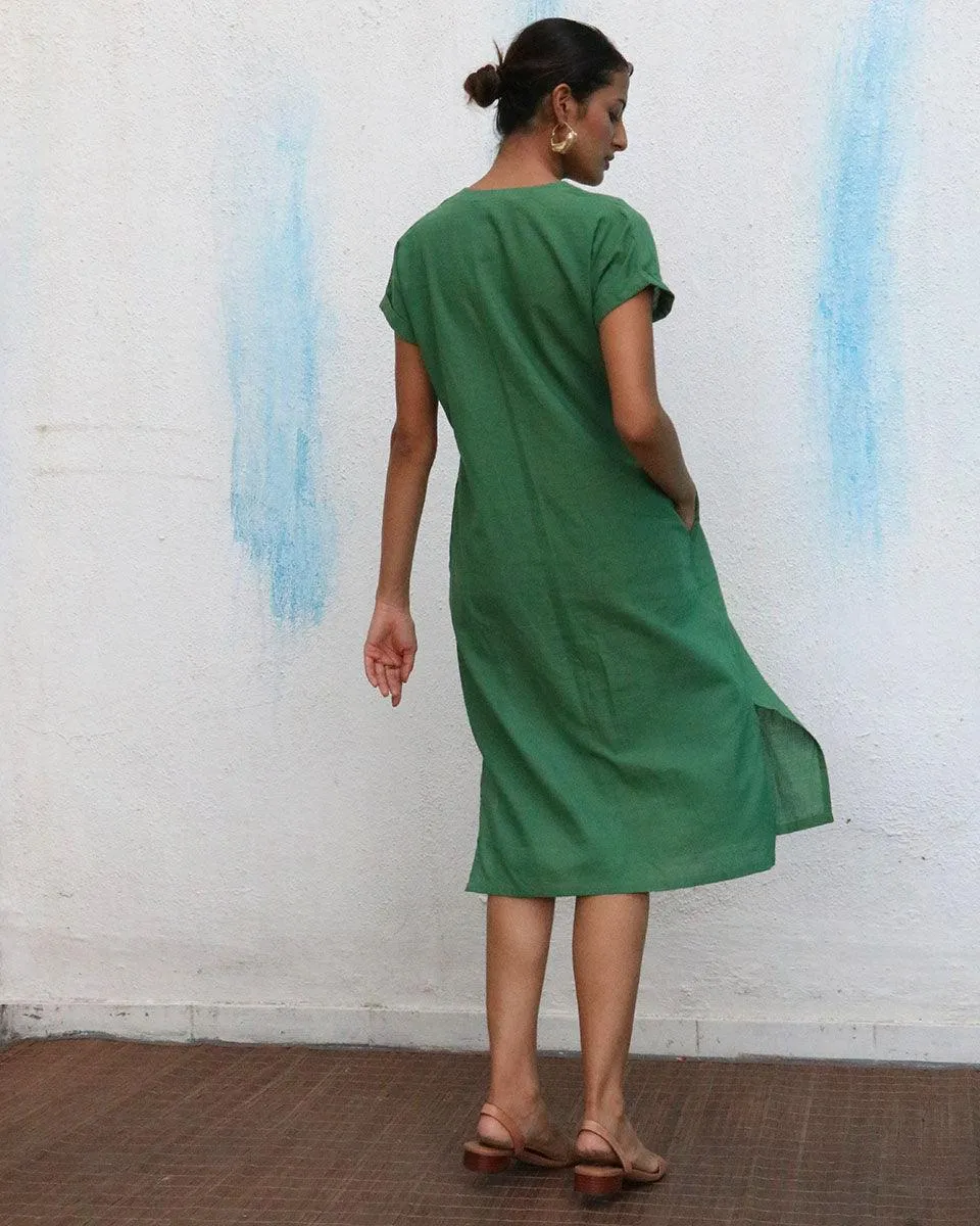 Brie Handwoven Linen Dress - Breathe