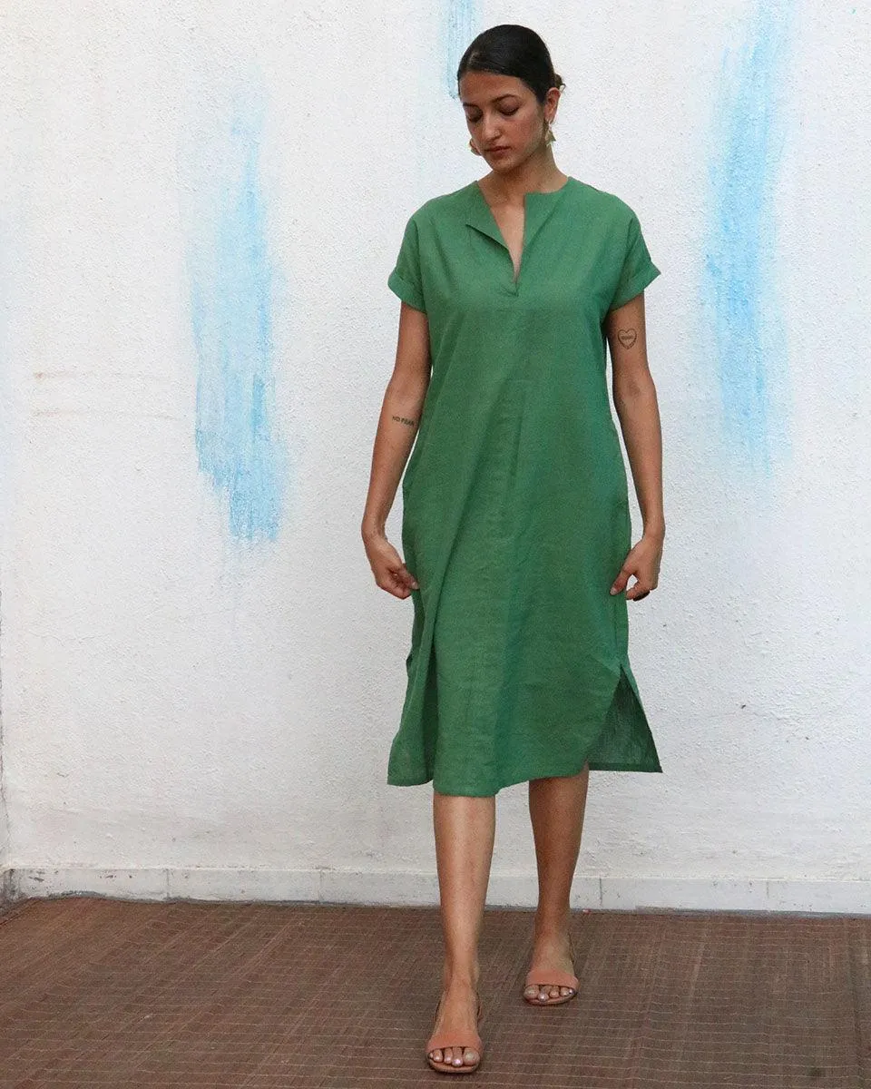 Brie Handwoven Linen Dress - Breathe