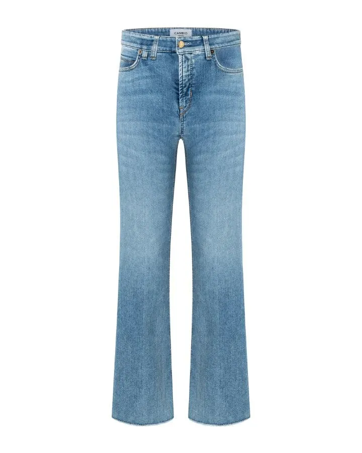 Cambio Paris Flare Summer Fringe Jeans