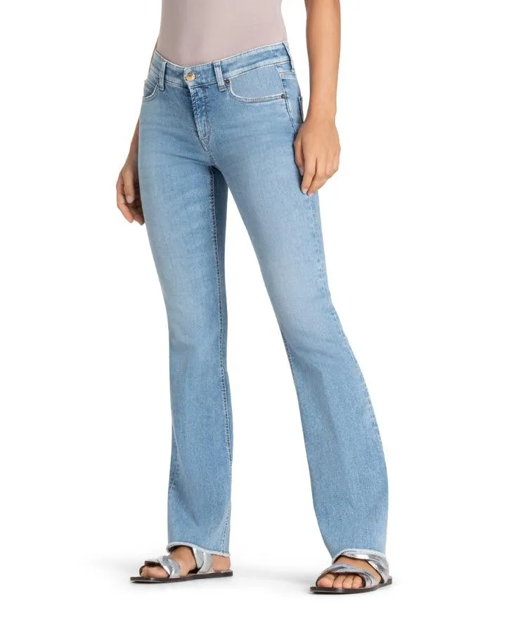 Cambio Paris Flare Summer Fringe Jeans