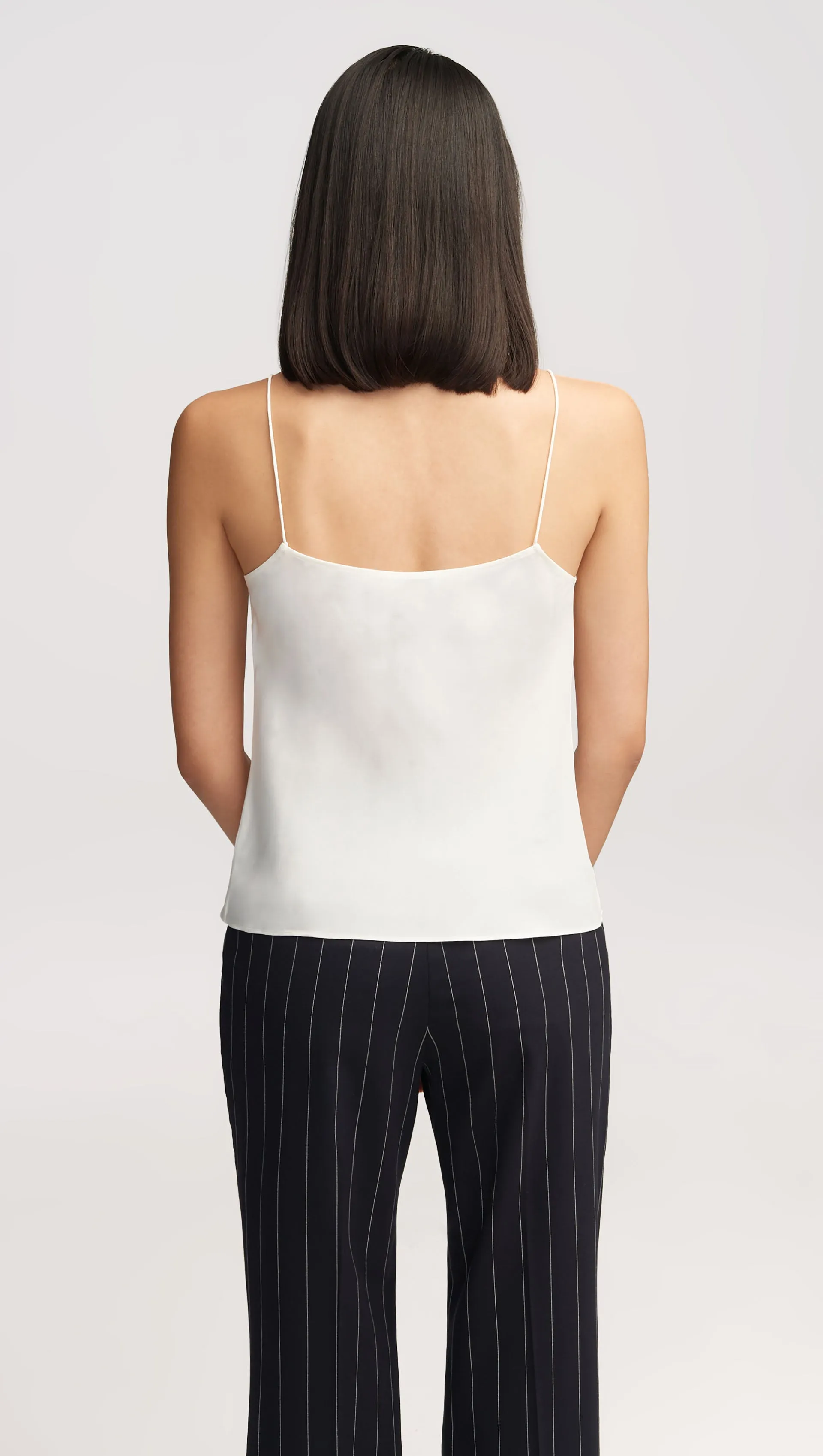 Camisole in Matte-side Silk Charmeuse | Ivory