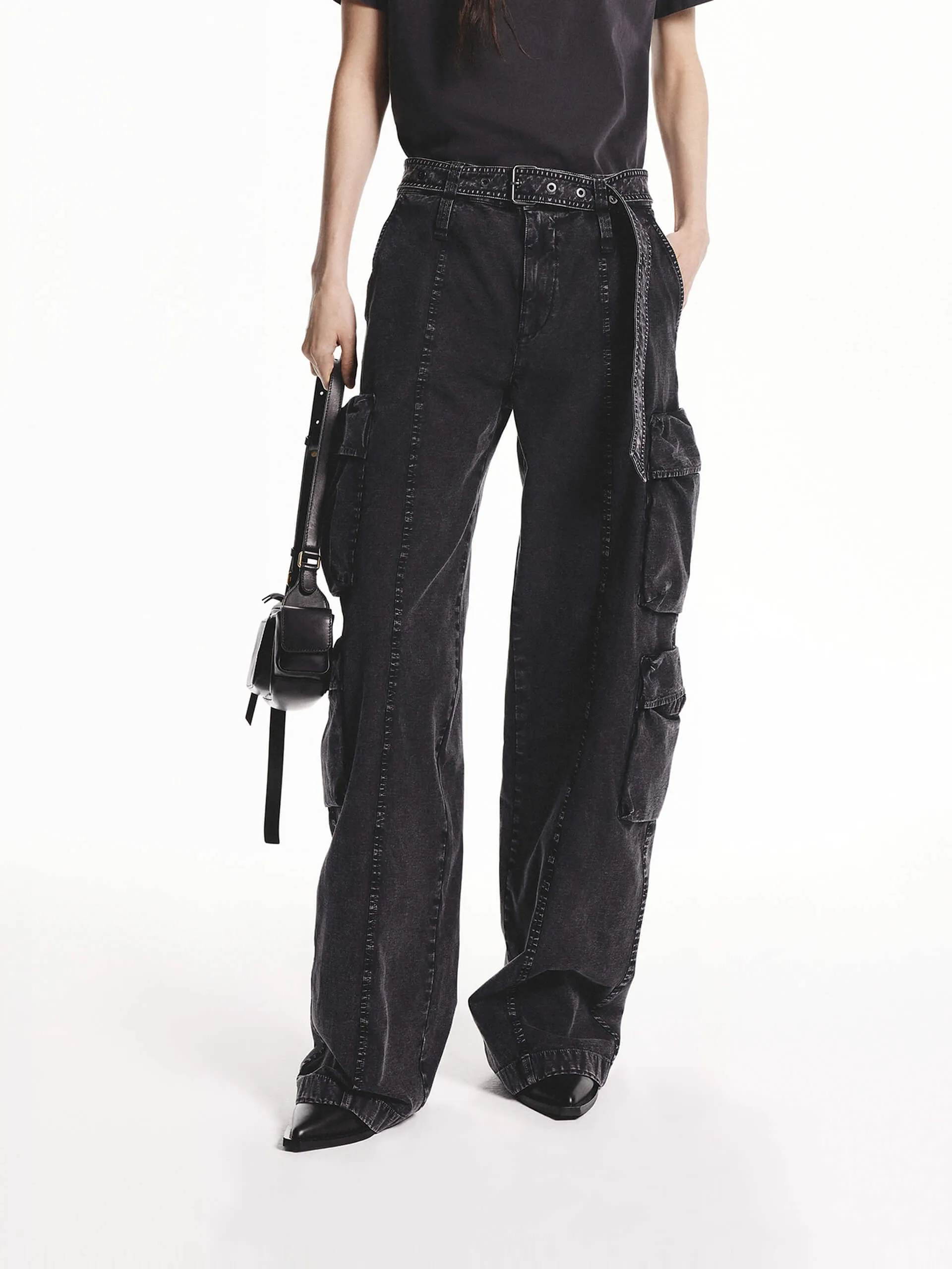 Cargo Style Straight Pants