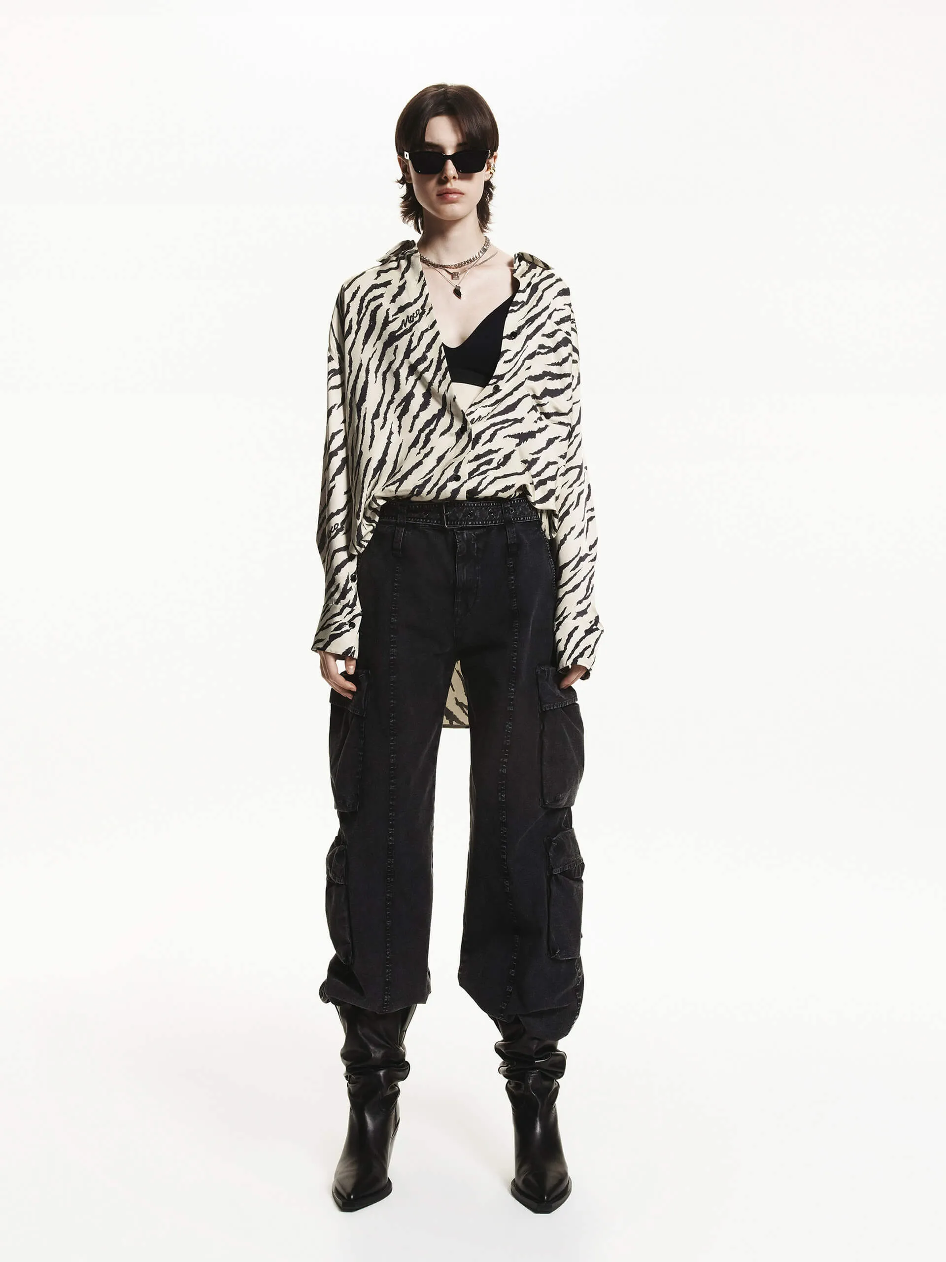 Cargo Style Straight Pants