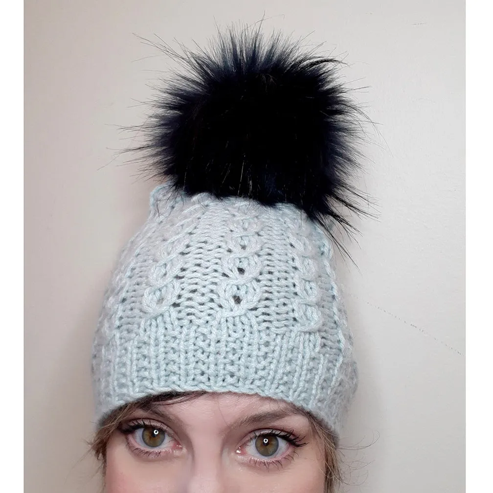 Cashmere pompom toque {knitting pattern}