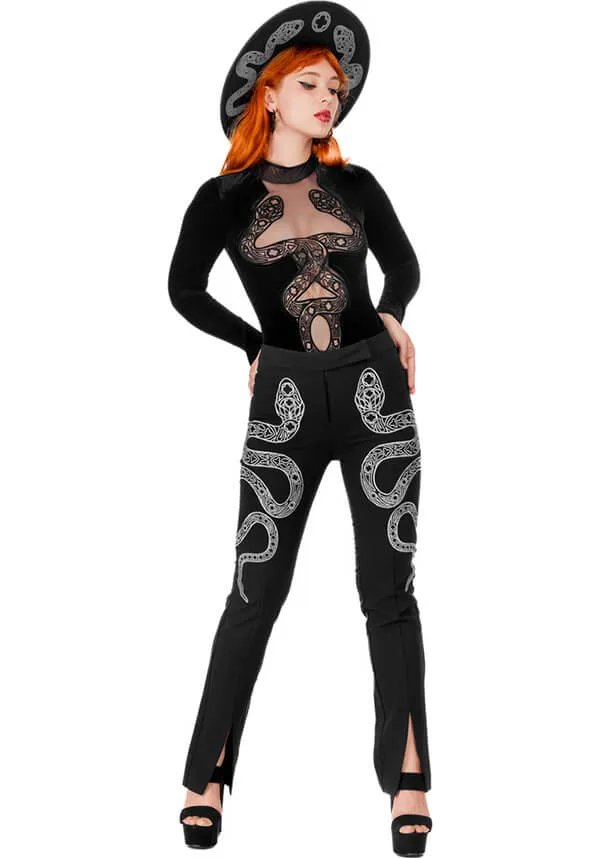 Cathedral Snake | EMBROIDERED PANTS*