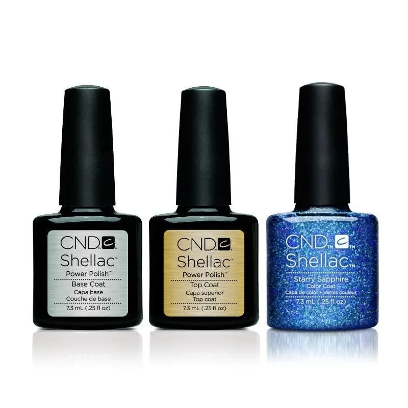 CND - Shellac Combo - Base, Top & Starry Sapphire