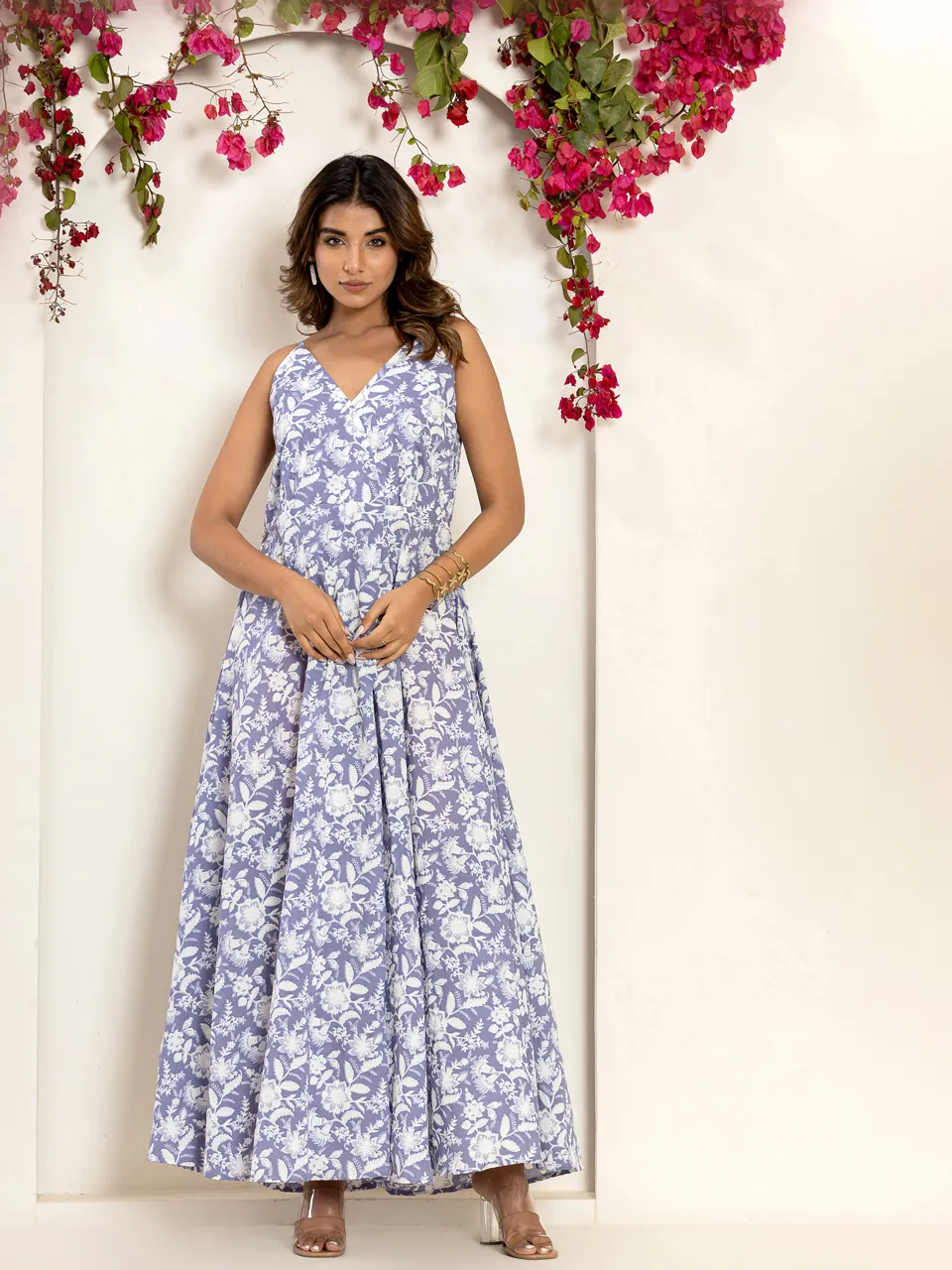 Columbia Blue Breezy Pure Cotton Maxi