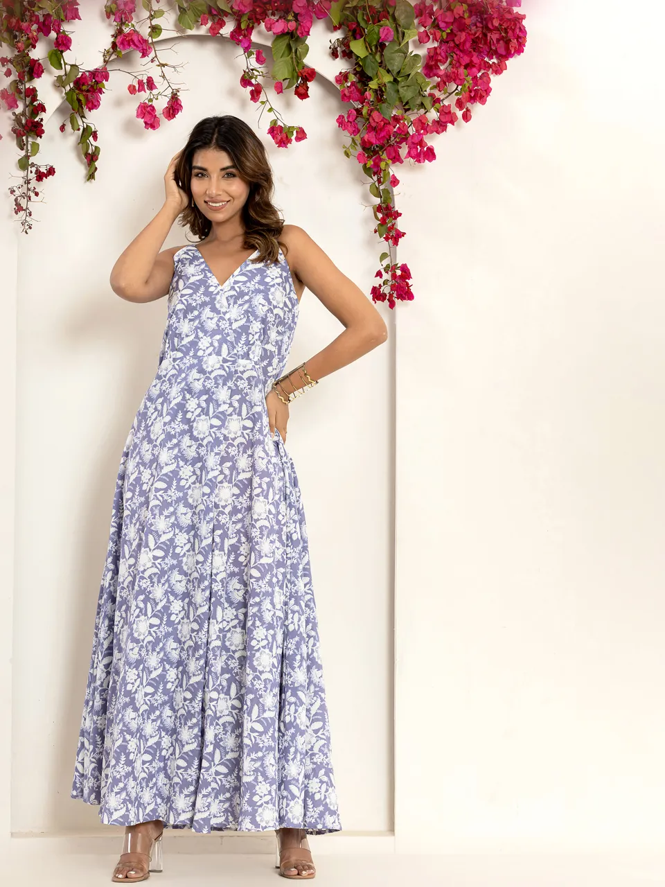 Columbia Blue Breezy Pure Cotton Maxi