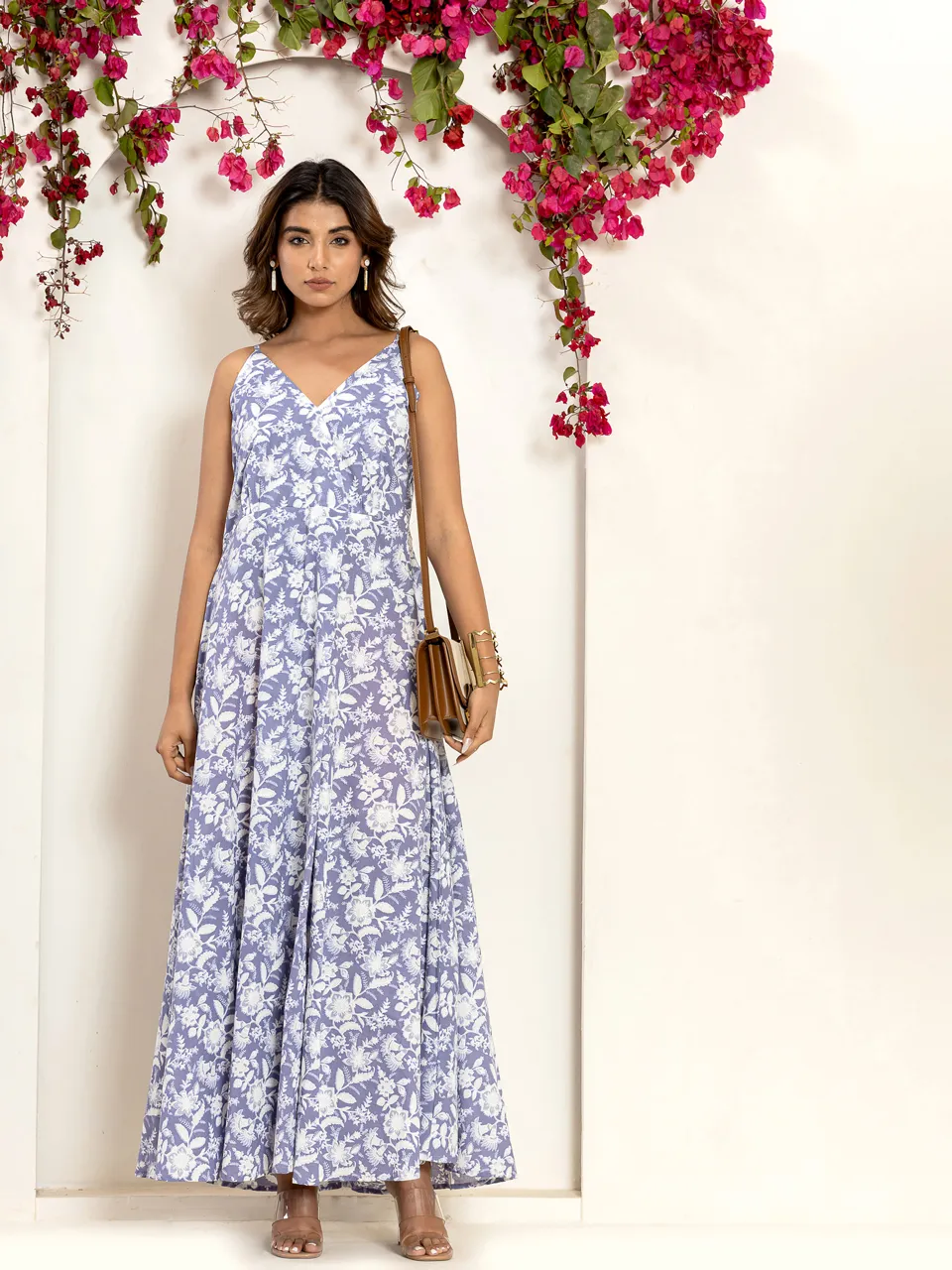 Columbia Blue Breezy Pure Cotton Maxi