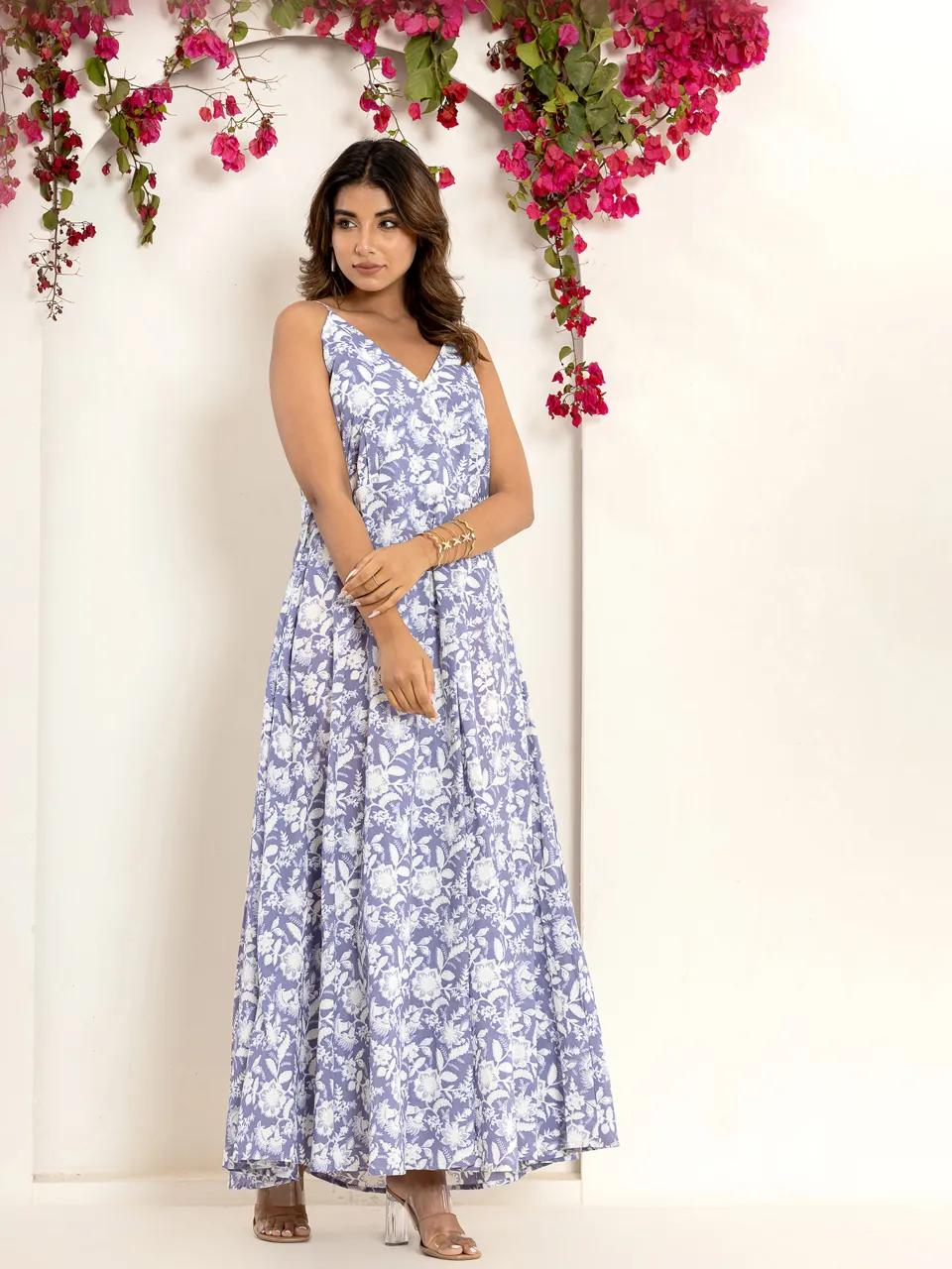 Columbia Blue Breezy Pure Cotton Maxi