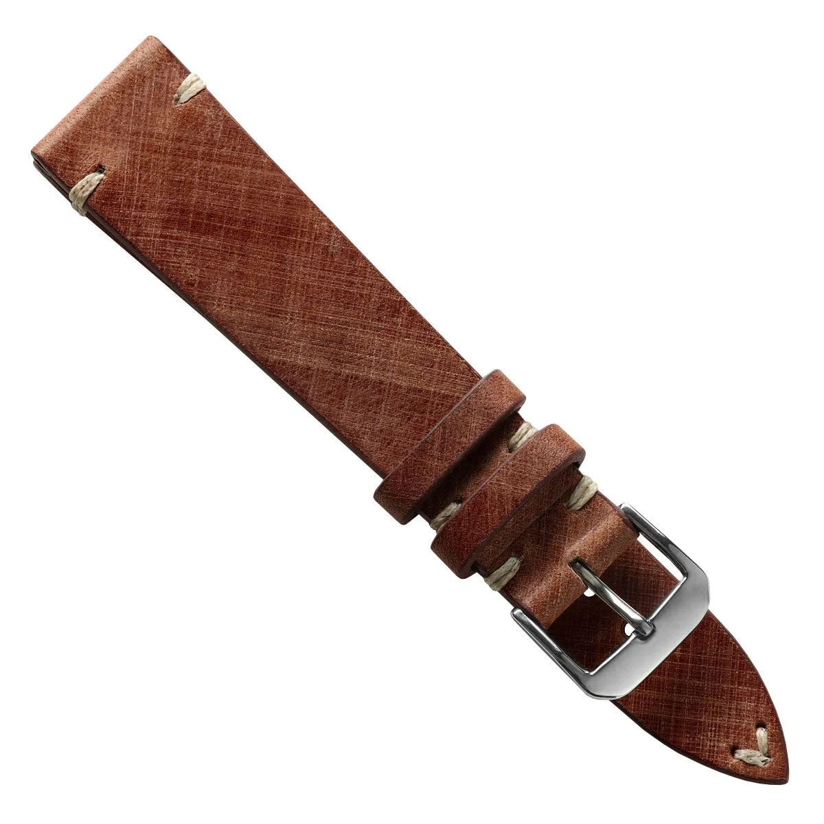 Cortez Genuine Leather Watch Strap - Mahogany