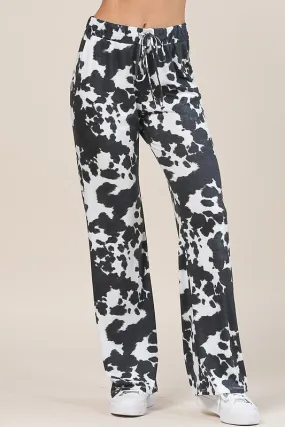 Cow Print Relaxed Pants