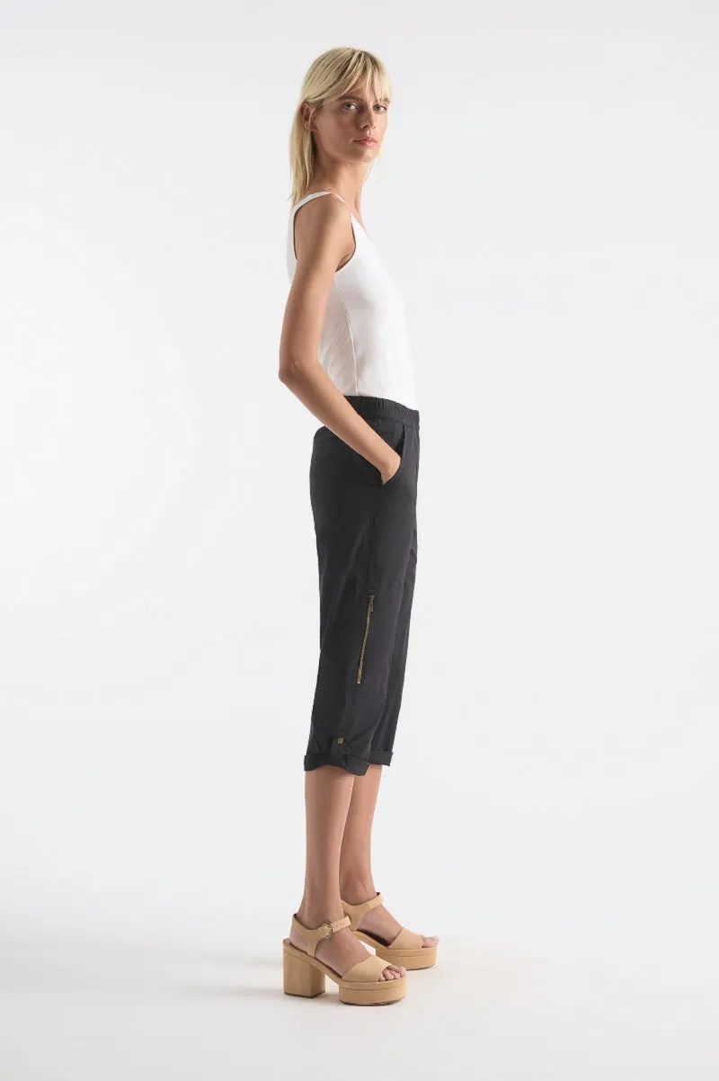 Cropped Zip Cargo in Ocean F65 1386 by Mela Purdie