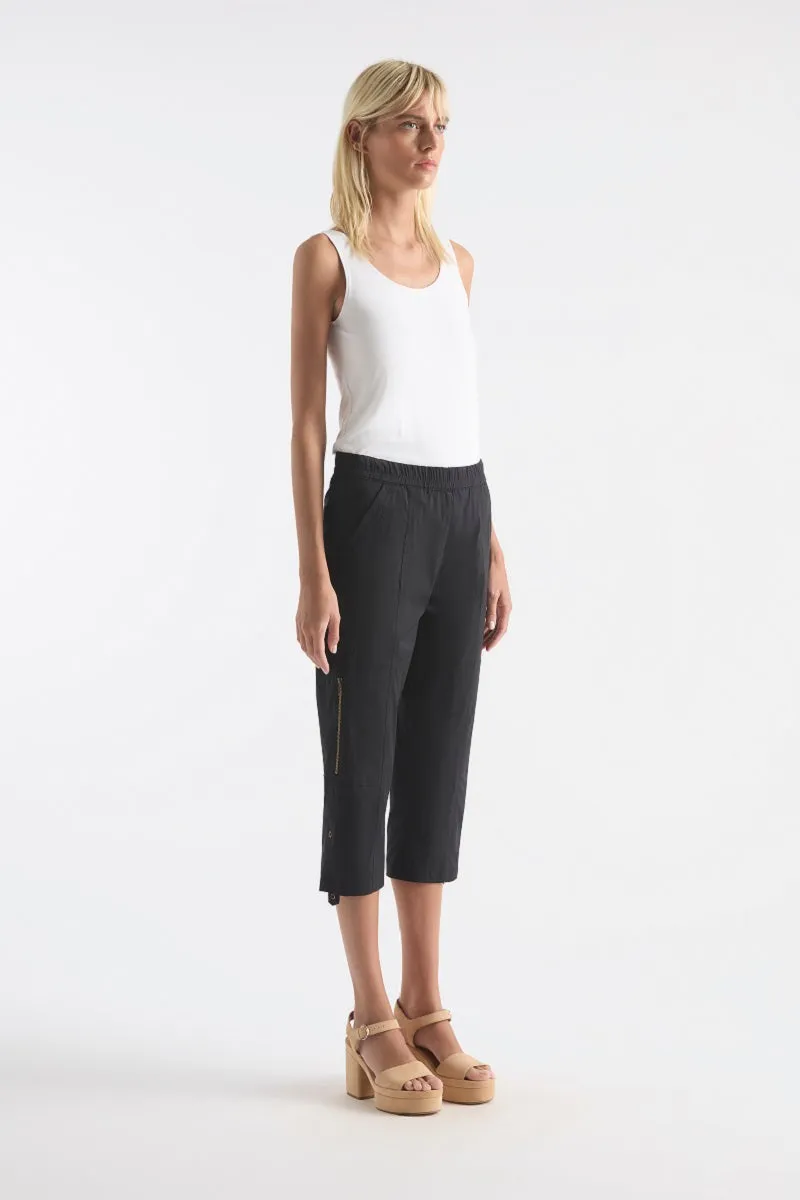 Cropped Zip Cargo in Ocean F65 1386 by Mela Purdie