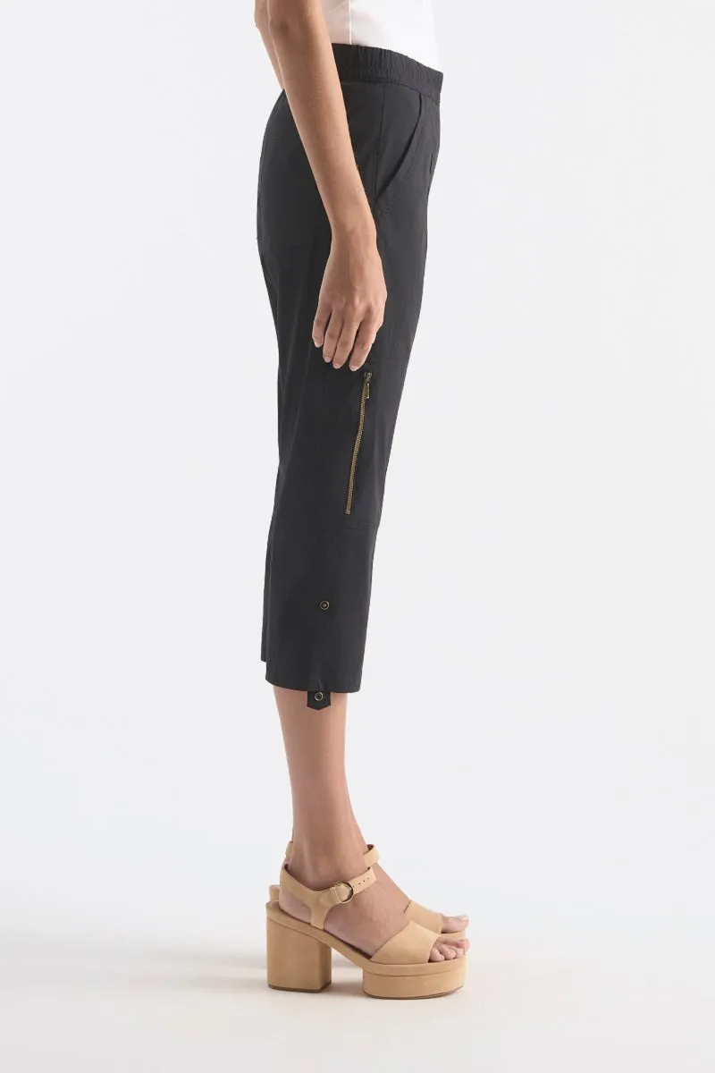 Cropped Zip Cargo in Ocean F65 1386 by Mela Purdie