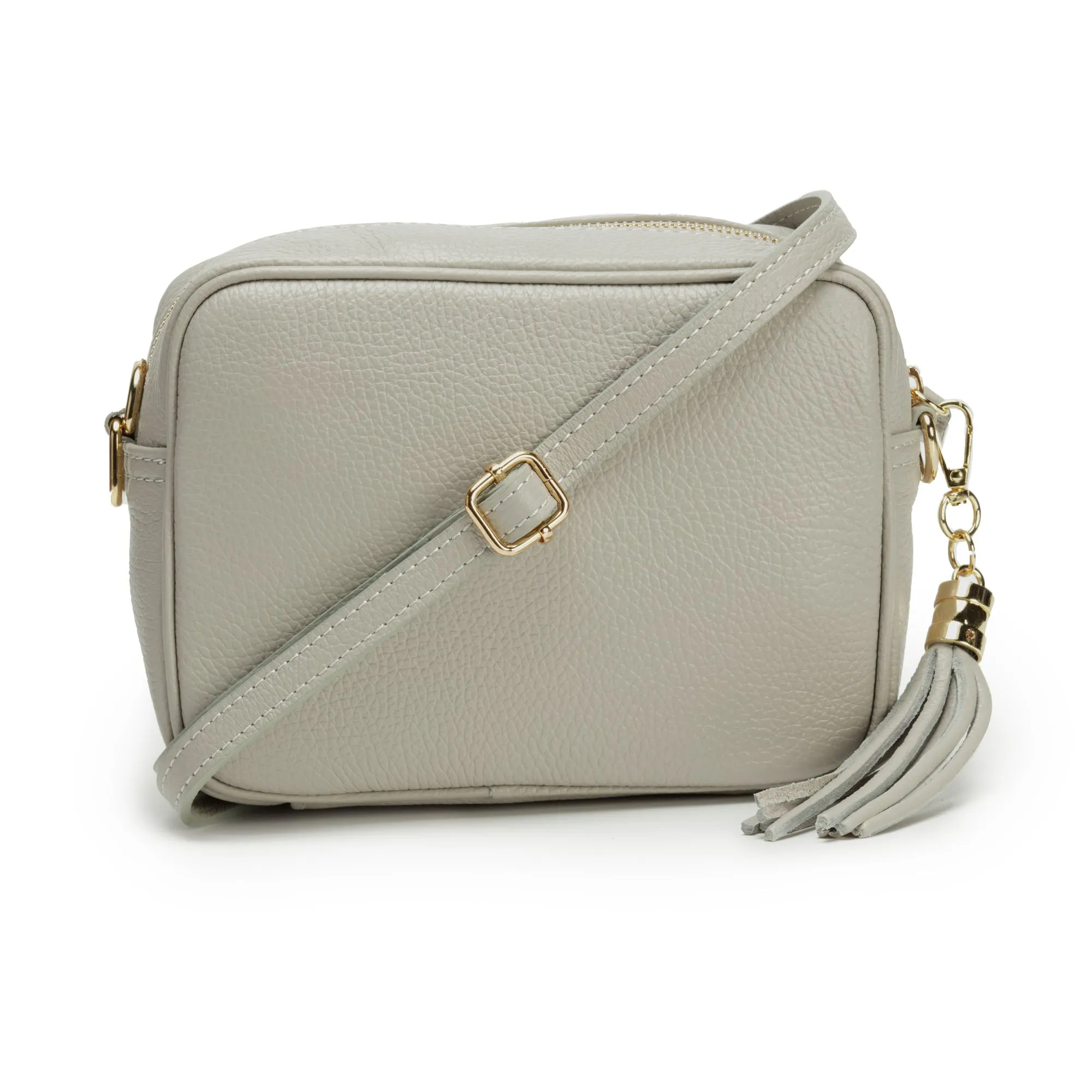 Crossbody Light Grey(Python Stripe Strap)