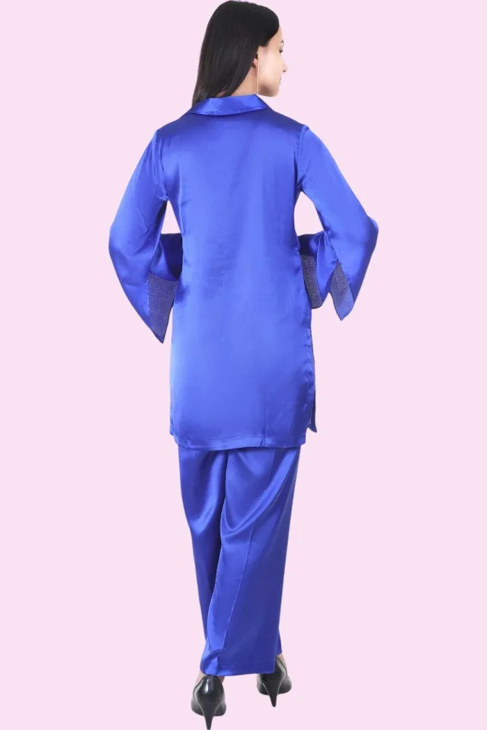 Designer Blue Co-ord Set for Women