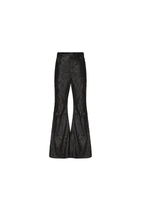 Disark Textured Pleated Flared Pants