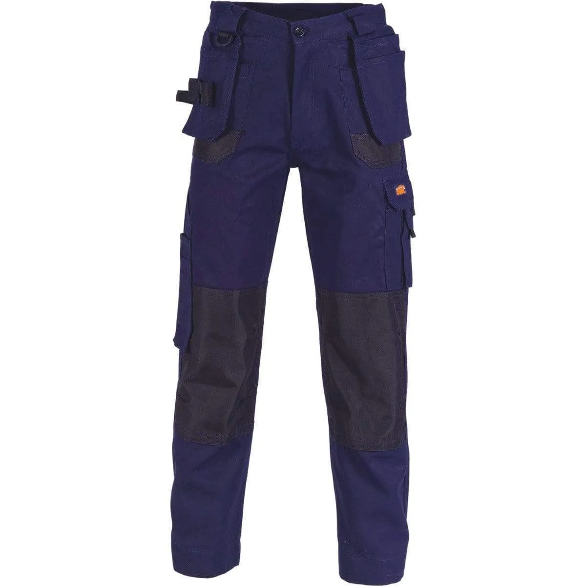 Dnc Workwear Duratex Cotton Duck Weave Tradies Cargo Pants With Twin Holster Tool Pocket - Knee Pads Not Included - 3337