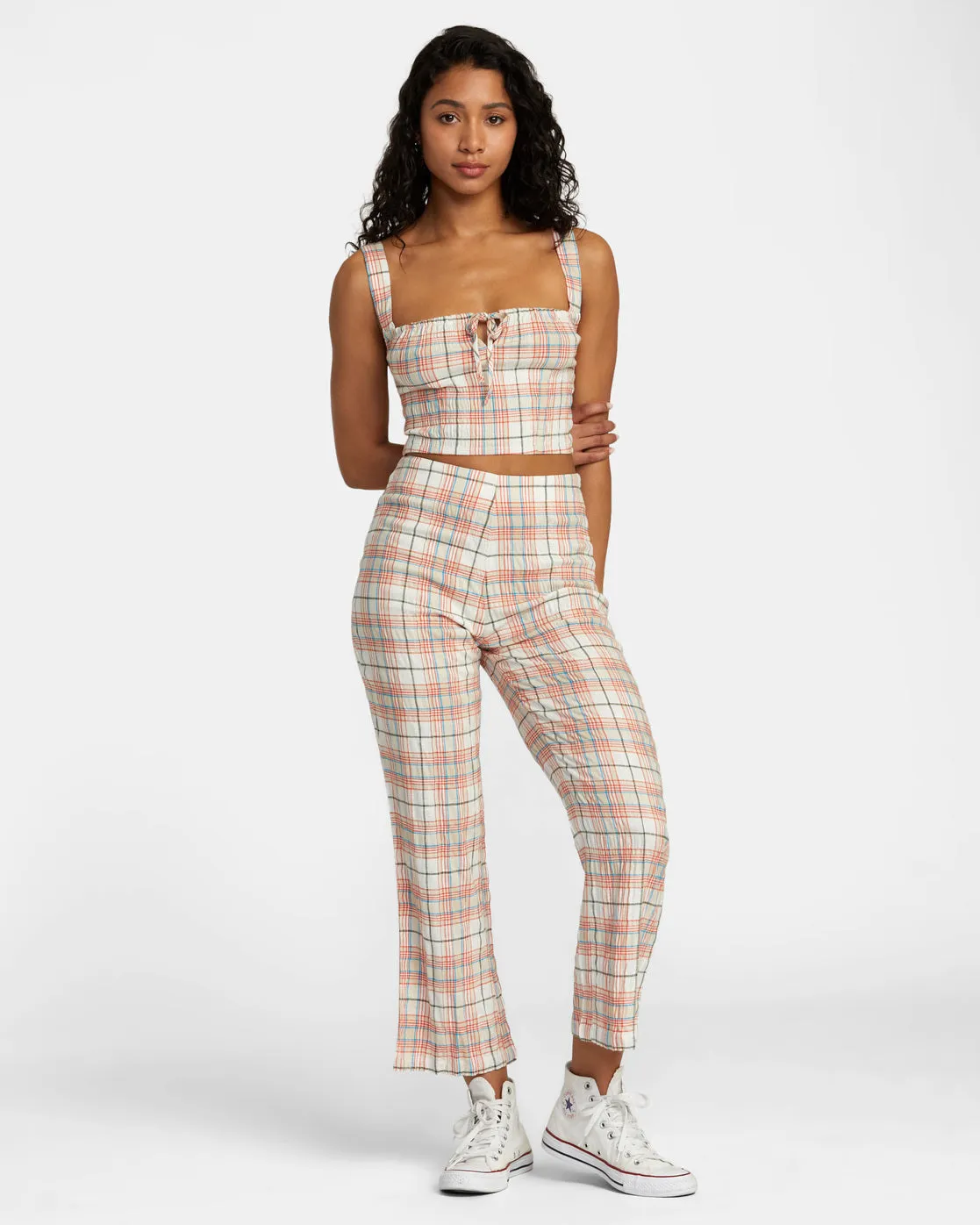 Drip High-Waisted Pants - Cloud