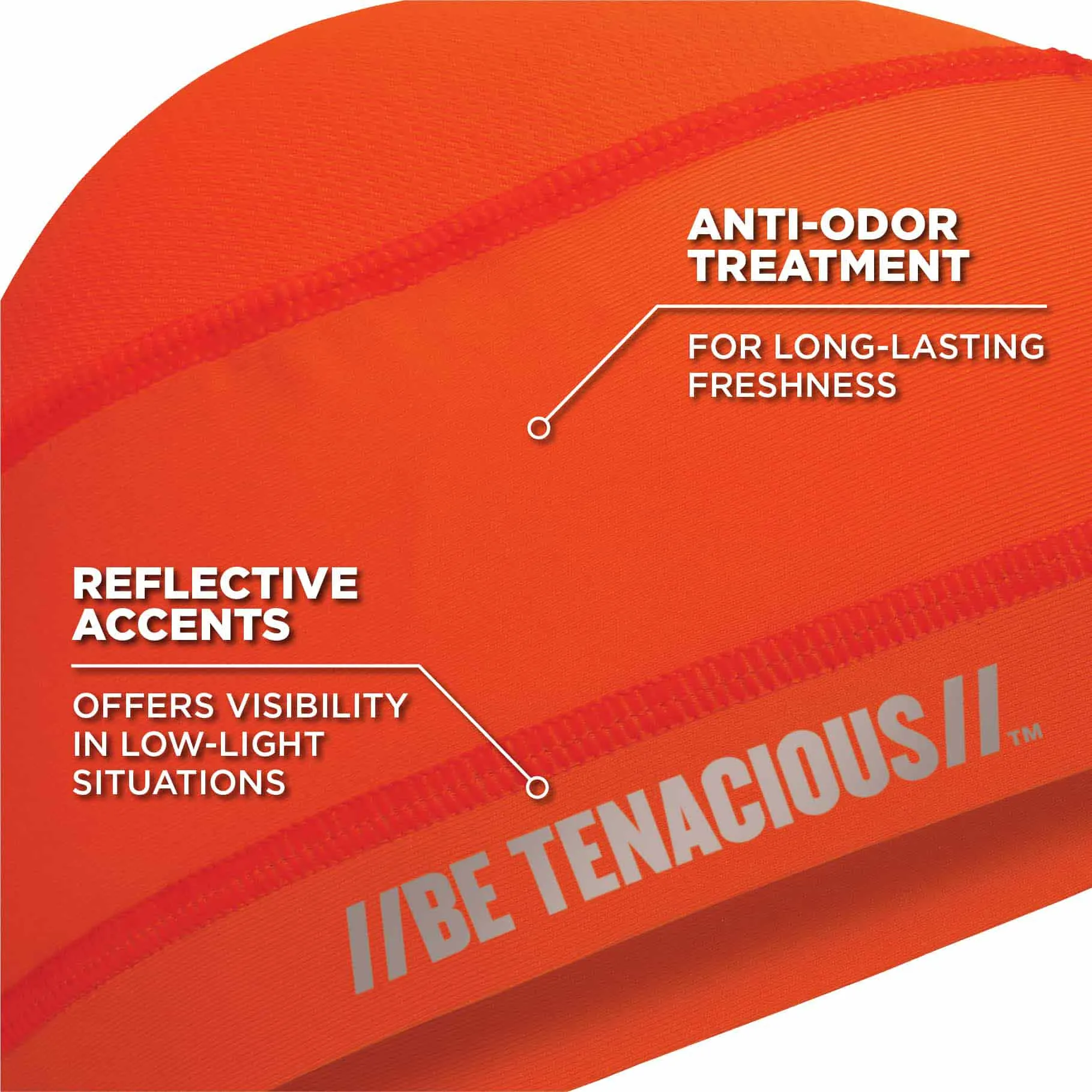 Ergodyne 12688 6632  Orange Cooling Skull Cap - Performance Knit