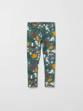 Forest Print Kids Leggings