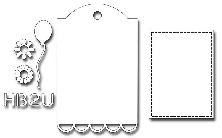 Frantic Stamper Precision Die - Tag Builder #4