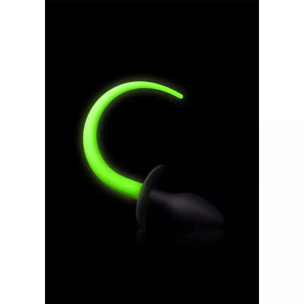 Glow in the Dark Puppy Tail Butt Plug