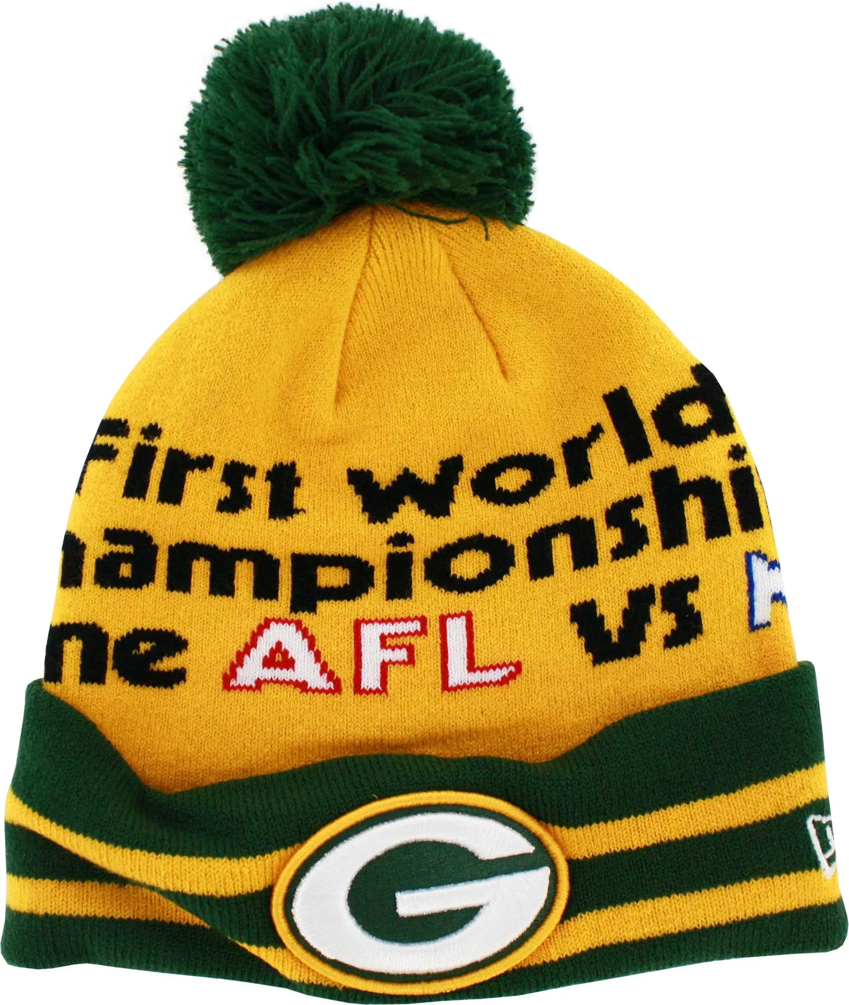 Green Bay Packers Superbowl I Knit Hat with Pom