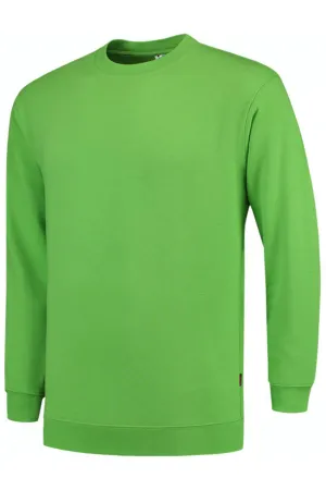 Green Plain Crew Neck Sweat Shirt - S