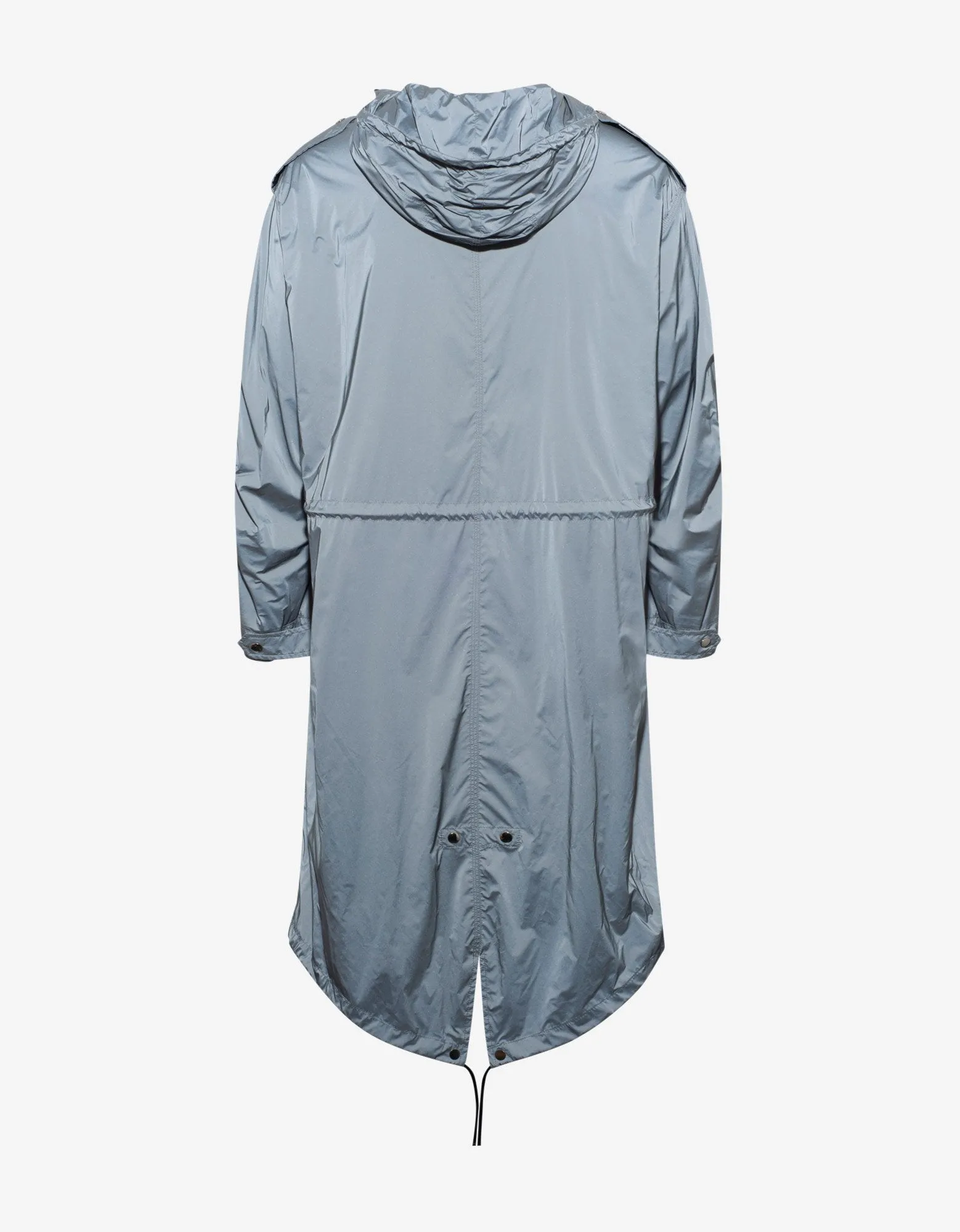 Grey Reflective Nylon Parka -