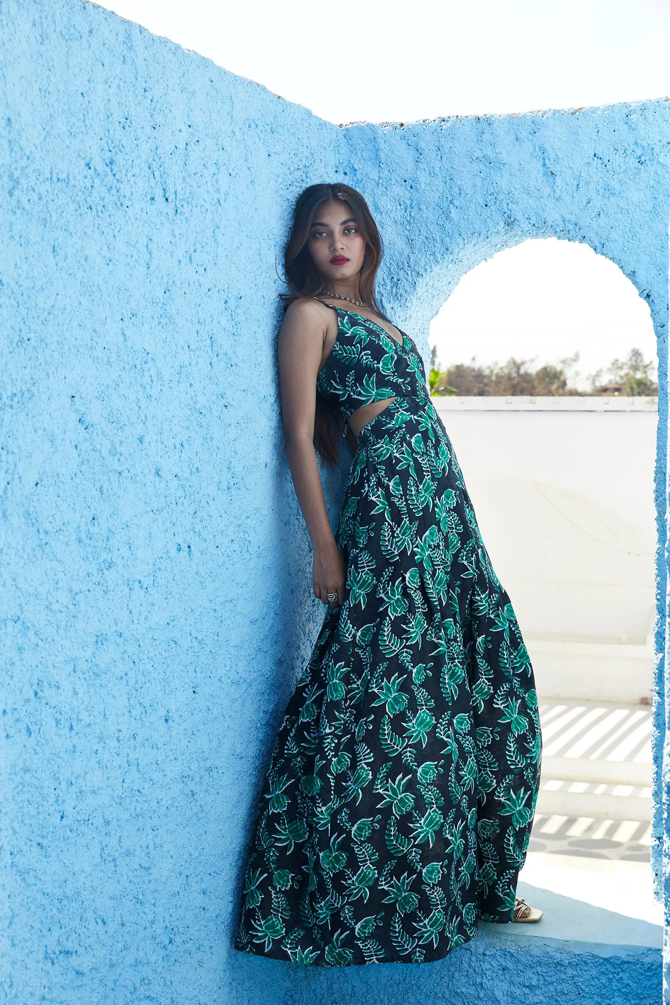 GULAABO SILK MAXI DRESS