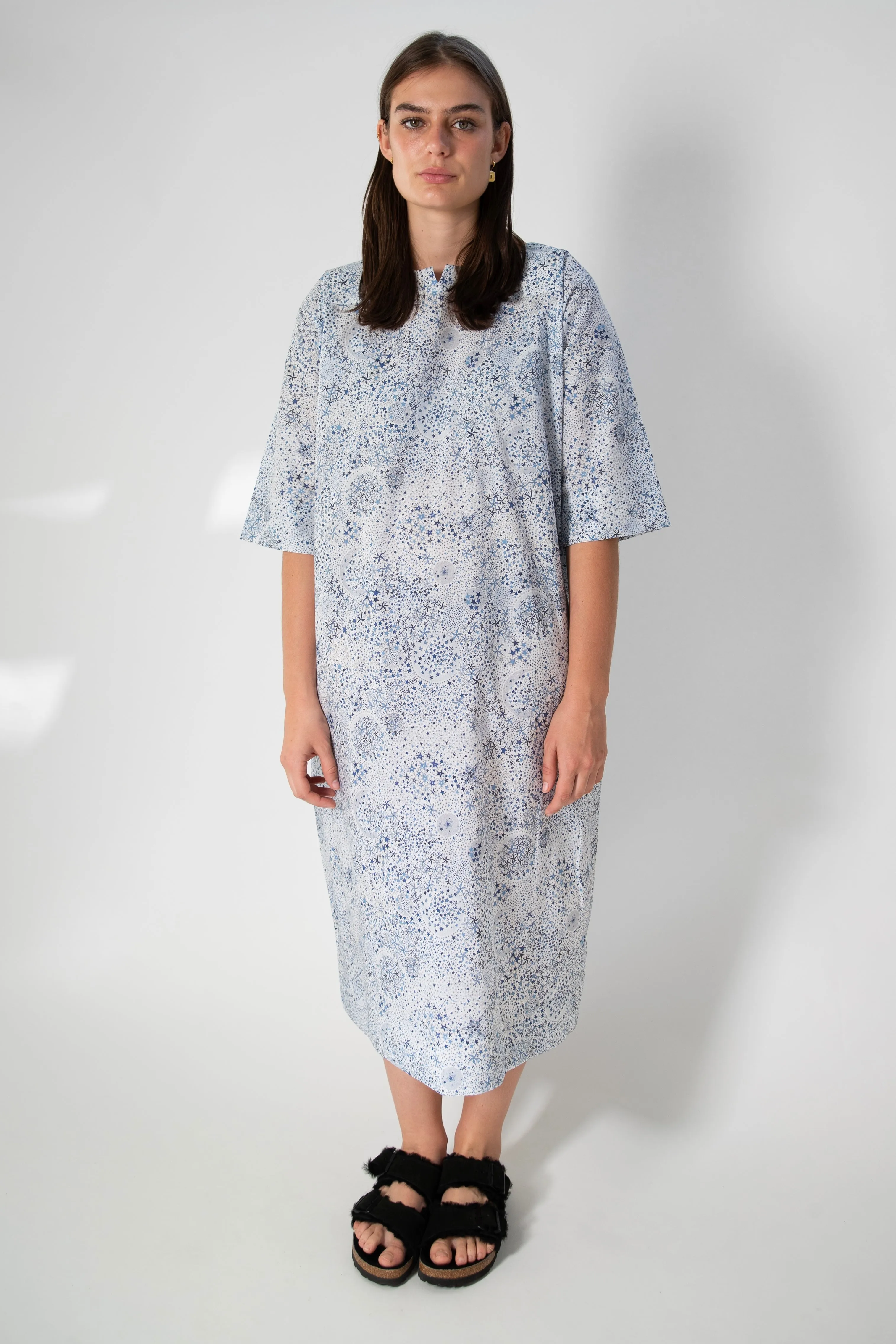 Harpers Emporium Liberty Dress in Adelajda Blues