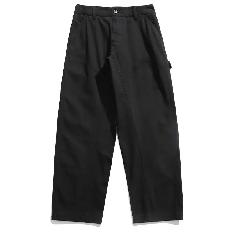 Japanese Streetwear Loose Straight Cargo Pants - Vintage Casual Trousers